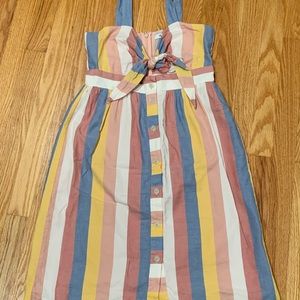 Madewell tie front dress